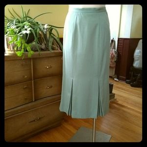 Vintage teal green pencil skirt size 8.